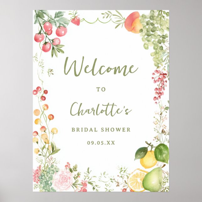Whimsical Farmers Off the Market Welcome Poster (Vorne)