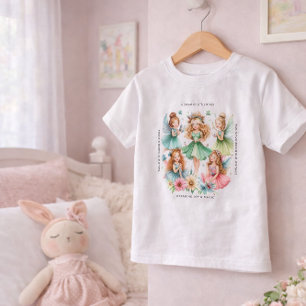 Whimsical-Feengarten Grafik T-Shirt für Kinder
