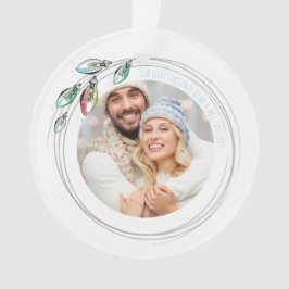 Whimsical First Verheiratet Christmas Ornament
