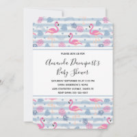 Whimsical Flamingo & Pineapse Muster Kinderdusche