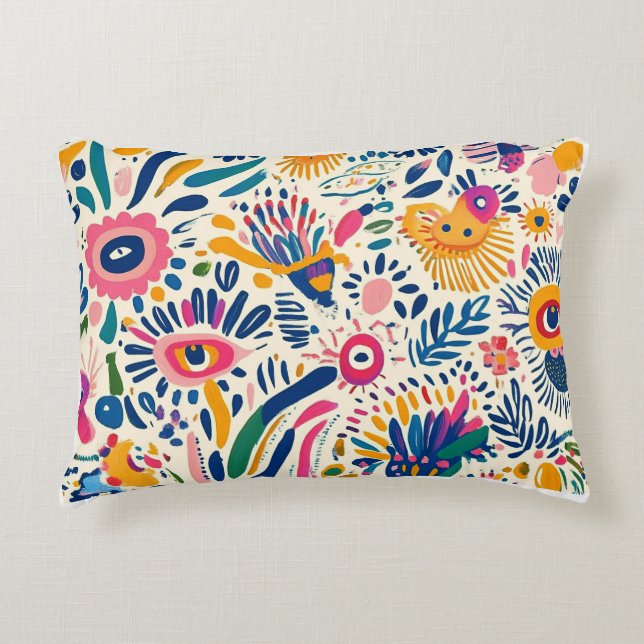 Whimsical Flora Dream Coussin (Devant)