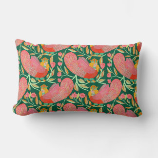 Whimsical Floral Bird Throw Kissen Kissen Kissen K