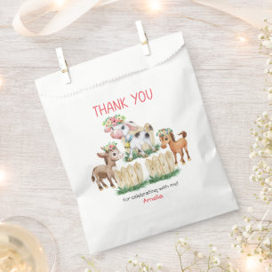 Whimsical Floral Farm Animes Vielen Dank Geschenktütchen