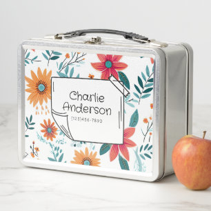 Whimsical Floral Lunch Box