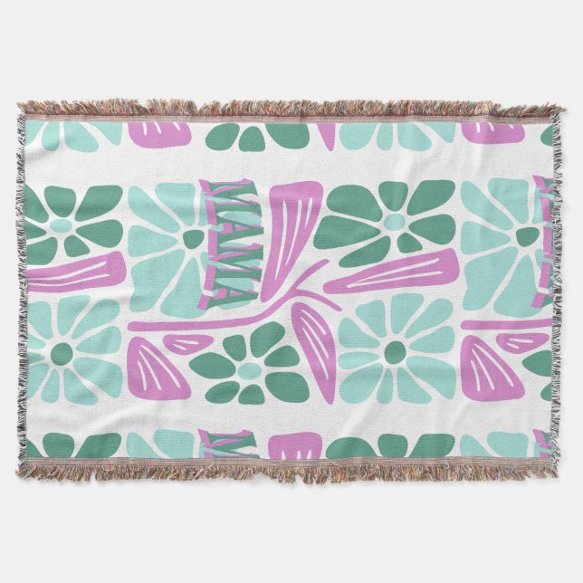 Whimsical Floral Mama  Decke (Vorderseite)