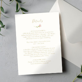 Whimsical Floral Rose & Ivory Hochzeiten Details