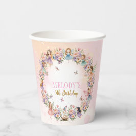 Whimsical flower fairy garden 5th birthday  pappbecher