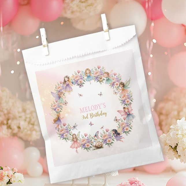 Whimsical Flower Fairy Garten 3. Geburtstag  Geschenktütchen (Von Creator hochgeladen)