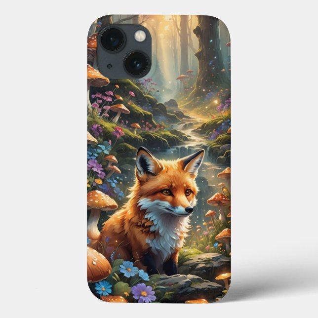 Whimsical Forest Fox iPhone / iPad Case (Rückseite)