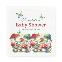 Whimsical Forest Mushroom Baby Dusche