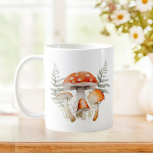 Whimsical Forest Pilz Vintage Farmhaus  Kaffeetasse