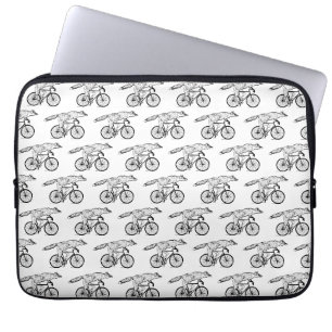 Whimsical Fox on Bicycle Art Print Laptopschutzhülle