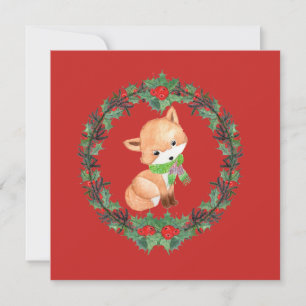 Whimsical Fox Wreath Personalisiert