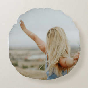 Whimsical Freedom Portrait Runde Zierkissen - Dr