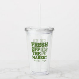 Whimsical Fresh off Market Green Brautparty Acryltrinkbecher