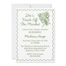 Whimsical Fresh off Market Green Brautparty