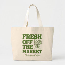 Whimsical Fresh off Market Green Brautparty Jumbo Stoffbeutel