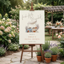 Whimsical Fresh off Market Welcome Bridal Shower
