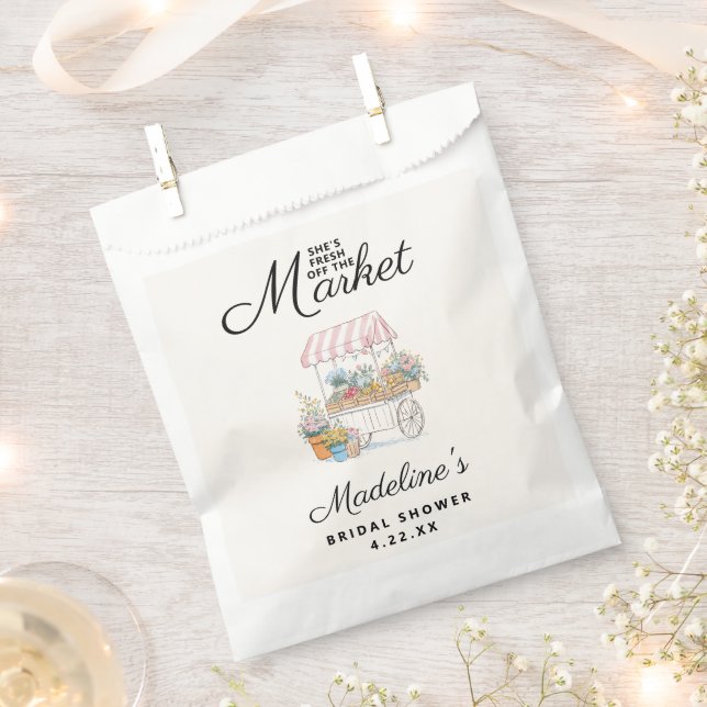 Whimsical Fresh vom Markt Brautparty  Geschenktütchen (Ausgeschnitten)