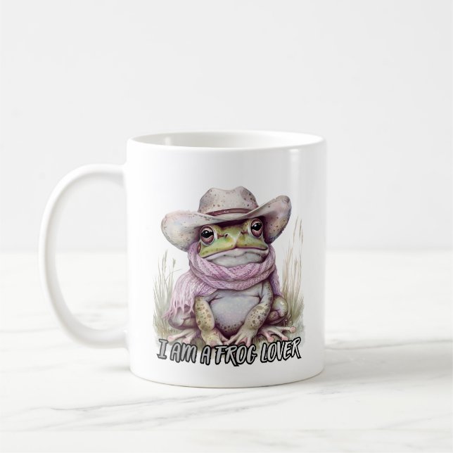 Whimsical Frog Coffee Mug (Gauche)