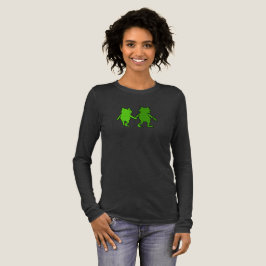 Whimsical Frog Journey Together Illustration Tri-Blend Shirt