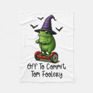 Whimsical Frog Wizard ab, um Tom zum Narren zu bri Fleecedecke