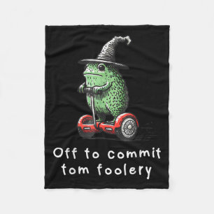 Whimsical Frog Wizard ab, um Tom zum Narren zu bri Fleecedecke