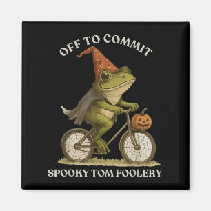 Whimsical Frog Wizard ab, um Tom zum Narren zu bri Magnet