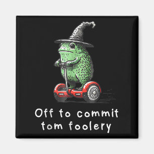 Whimsical Frog Wizard ab, um Tom zum Narren zu bri Magnet