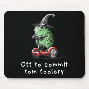 Whimsical Frog Wizard ab, um Tom zum Narren zu bri Mousepad