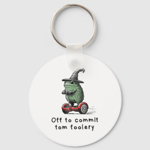 Whimsical Frog Wizard ab, um Tom zum Narren zu bri Schlüsselanhänger