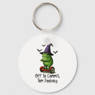 Whimsical Frog Wizard ab, um Tom zum Narren zu bri Schlüsselanhänger