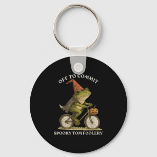 Whimsical Frog Wizard ab, um Tom zum Narren zu bri Schlüsselanhänger