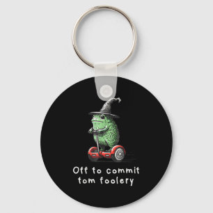 Whimsical Frog Wizard ab, um Tom zum Narren zu bri Schlüsselanhänger