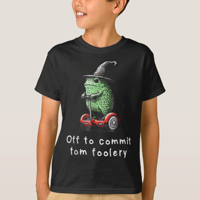 Whimsical Frog Wizard ab, um Tom zum Narren zu bri T-Shirt (Vorderseite)