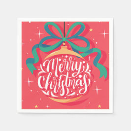 Whimsical frohe Weihnachten | Weihnachten Serviette