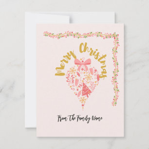 Whimsical Frohe Weihnachtskarte Feiertagskarte