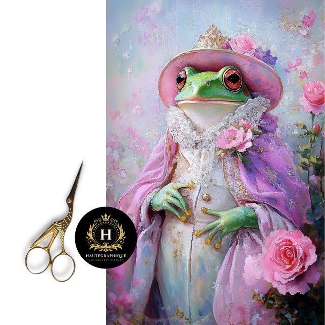 Whimsical Frosch Princess Mothers Day Decoupage Seidenpapier (Von Creator hochgeladen)