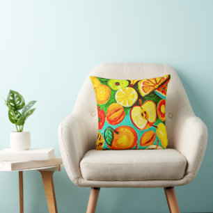 Whimsical Fruit Muster. Jetzt kaufen Kissen