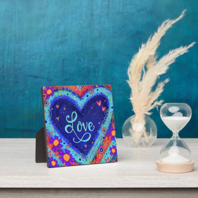 Whimsical Fun Niedliche Liebe Herz Fotoplatte (InSitu)
