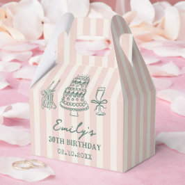 Whimsical Funky Quirky 30th Birthday Party Geschenkschachtel
