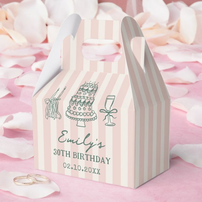 Whimsical Funky Quirky 30th Birthday Party Geschenkschachtel (Hochzeit)