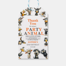 Whimsical Funny Animals 2nd Birthday Party
