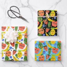 Whimsical Funny Fruit Salad Muster Varieté Pack