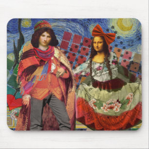 Whimsical Funny Vintage Wedple Mousepad
