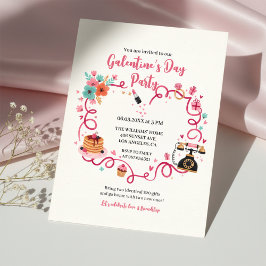 Whimsical Galentines Invitation Vintage Phone Einladung