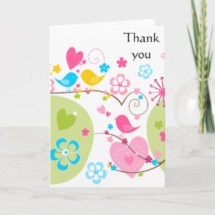 Whimsical Garden Danke Karte