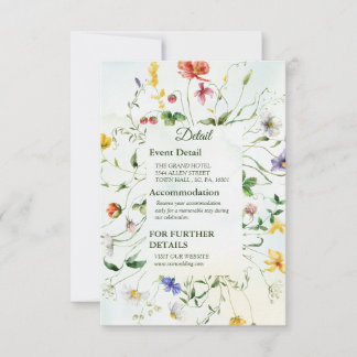 Whimsical Garden Watercolor Wilde Blume Sommer