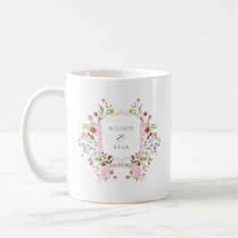 Whimsical Garden Wedding Wappen Monogram Kaffeetasse