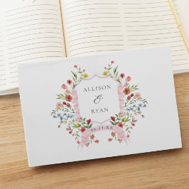 Whimsical Garden Wildblume Wedding Gästebuch